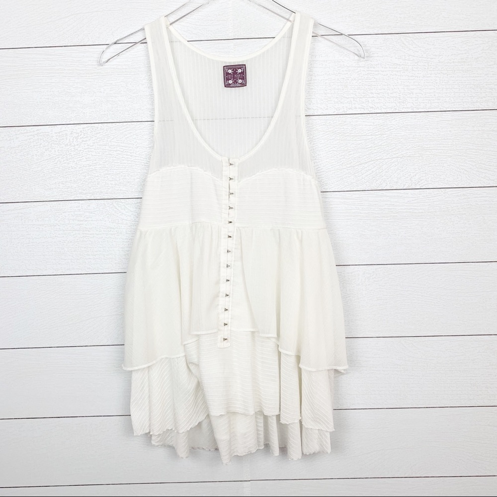 Free People Ruffle Tank